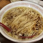 金町製麺 - イノシシの醤油そば