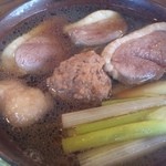 並木藪蕎麦 - 抱き身と丸、そしてネギのアップ