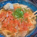 資さんうどん - 唐辛子をたっぷりかけました。