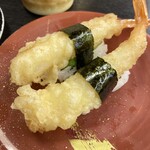 廻鮮寿し　たいの鯛 - えび天