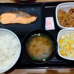 Yoshinoya - 焼魚牛小鉢定食   666円