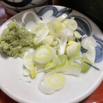 東京庵 - 『もりそば』の薬味