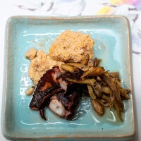 うを徳 - 2023.12 横須賀産煮蛸 虎杖浜産助子旨煮 琵琶湖産イサザ生姜炊き