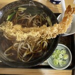 南樽砂場 - この海老天の潔さ良さ！お出汁がとても美味しいです。