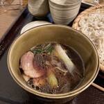 武本庵 - 鴨汁アップ　美味しい鴨肉がたっぷりです