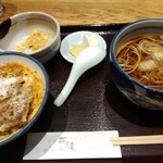 㐂道庵 - カツ丼セット  1030円