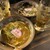 焼肉ホルモン 龍の巣 - 料理写真:左カレーかすうどん、上かすうどん、飲み物コーン茶ハイ