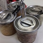 天麩羅処ひらお - 塩辛ほか