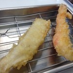 天麩羅処ひらお - 白身とえび