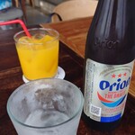 Restaurant L LOTA - オリオンビールとオレンジジュース