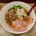がふうあん - 淡口醤油ラーメン+親鶏モモ肉 1200円