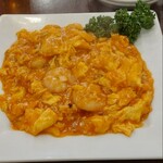 許厨房 - えびと玉子のチリソース