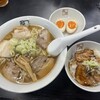 喜多方ラーメン 坂内 - 炙り焼豚ご飯セット 大盛