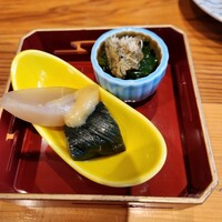 うなぎのしろむら 春日井 - うなぎ御膳の先付け