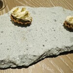 apothéose - ジャガイモをムースとチップで。