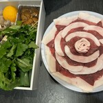 比良山荘 - 猪と冬野菜