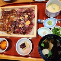 うなぎのしろむら 春日井 - 和牛ミズジ肉のうな牛丼