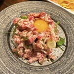 焼肉萬野 - 和牛ハラミユッケ