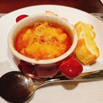 トラットリア・ラ・カパンナ - 仔牛のトリッパと白豆のトマト煮