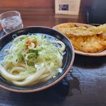 中西うどん - かけうどん