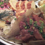 ジュイップ - ゴボウと牛ひき肉の赤ワイン味噌煮込み