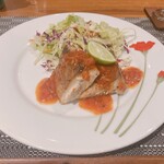 Karunakarala Ayurveda Spa And Resort - ★5白身魚のトマトソースがけ