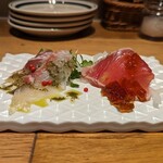 熟成和牛ステーキグリルド エイジング・ビーフ TOKYO - 海鮮カルパッチョ