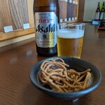 手打 佐藤 - ビール600円(2023年12月)