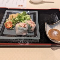 崎陽軒本店 嘉宮 - 生春巻きと棒々鶏ソース