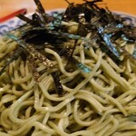 霞町 長寿庵 - クロレラ入り蕎麦