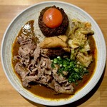 吉田カレー  - ミックス 小・アチャール・松阪ポークもも煮込み・松阪ポーク切り落とし煮込み・白菜ぶたじるうどん（限定）