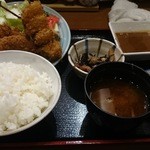 串揚げ 珍串 - ハムカツ定食