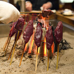 Yanagiya - 鹿のハツ炉端焼き