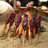 柳家 - 鹿のハツ炉端焼き