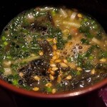 島津 - ボタンエビの頭の味噌汁