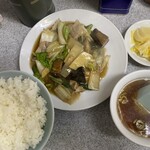 Chuuka Kouraku - しいたけ、竹の子、肉うま煮定食
