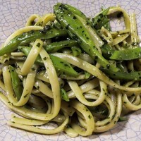 草片 - リングイネ，インゲン豆とジェノベーゼ