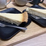 MON COST - 8分の1のチーズケーキをまた半分に！笑