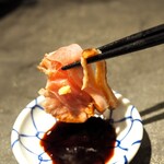 九州料理二代目もつ鍋わたり - 種鶏のたたき