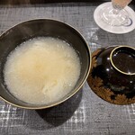 みつき - 蕪素麺　摺流しの蕪の甘味が素麺に絡みます