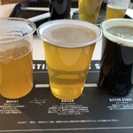 BEER CAFE + - 左から順に飲む事をオススメされました