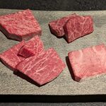 日本焼肉はせ川 別亭 銀座店 - コース料理 師走の和牛のお肉