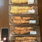 鰻割烹 伊豆栄 - 角上魚類で調達、でかい海老