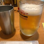 広島風お好み焼熱家 - 水とビール