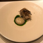 TRATTORIA CREATTA - 寒鰆のロースト 菊芋のピューレと黒トリュフ