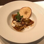 TRATTORIA CREATTA - 鴨と林檎のトルテッリ フォンドゥータチーズのソース