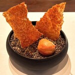 TRATTORIA CREATTA - パルミジャーノと生ハム ポン・デ・ケイジョ