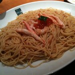 スパッソ - いくらとエビの蟹クリームソース