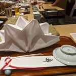 銀座 久兵衛 - お祝いのテーブルセット。ありがとうございました