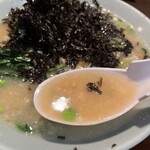 あらかた - 豚骨スープ旨い♪